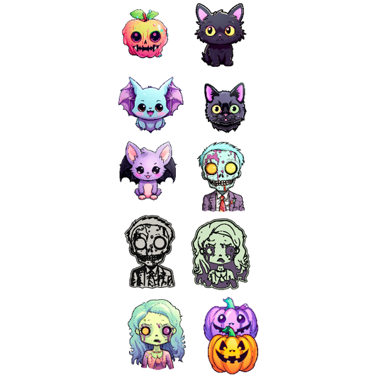 Cute Halloween Sticker Set of 10