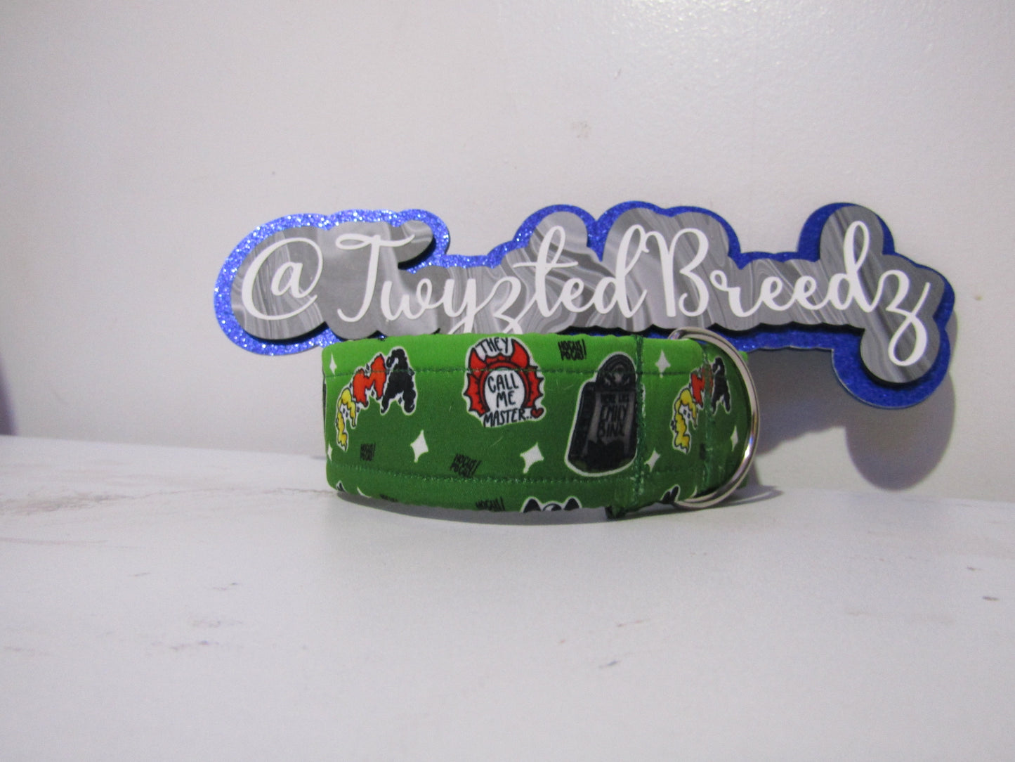 Premade 1.5" Green Gradient Hocus Pocus Collar