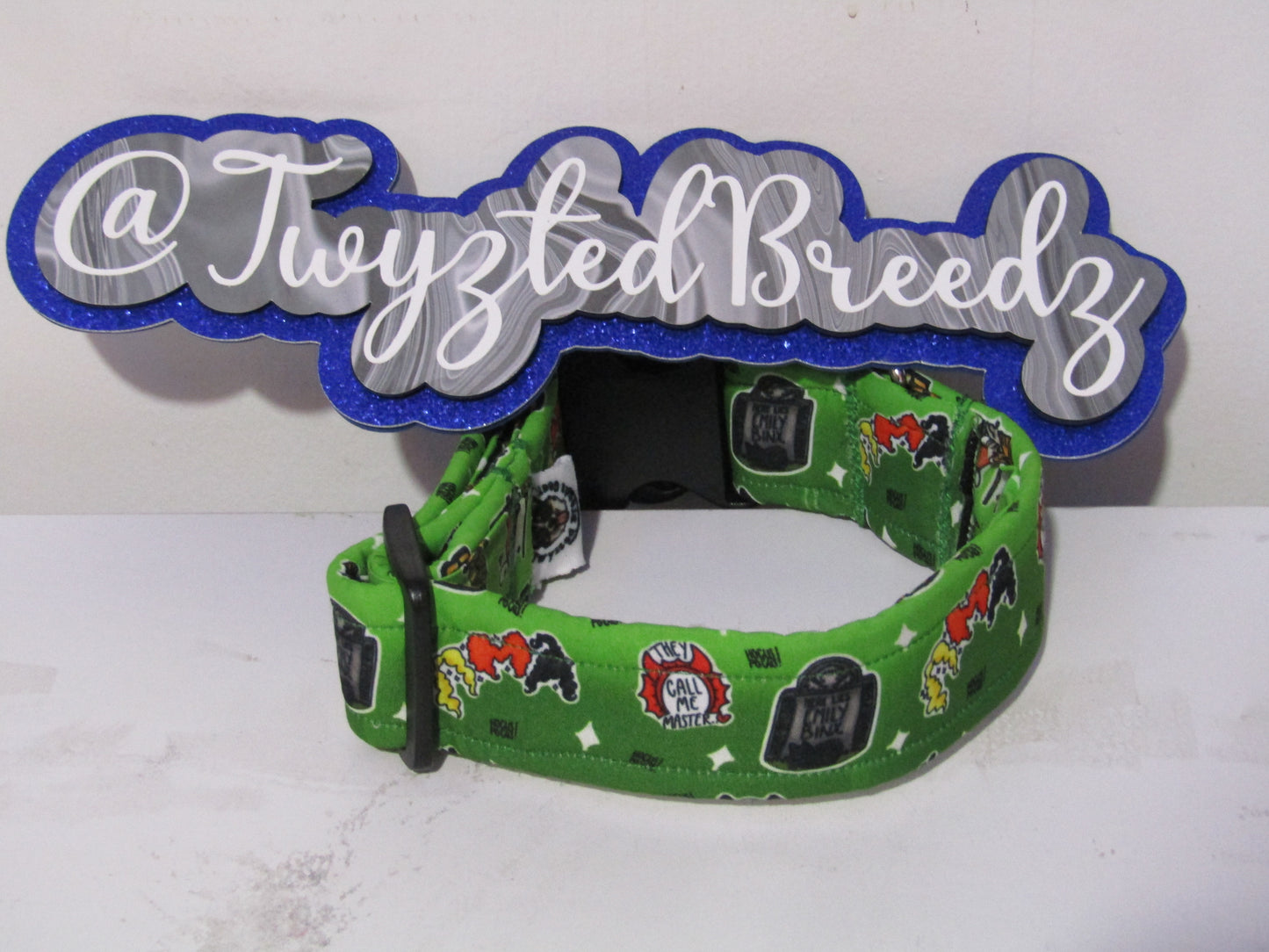 Premade 1.5" Green Gradient Hocus Pocus Collar