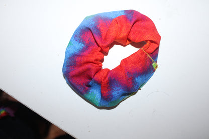 Rainbow tie dye Scrunchies