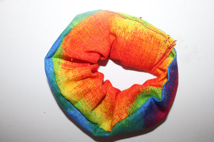 Rainbow tie dye Scrunchies