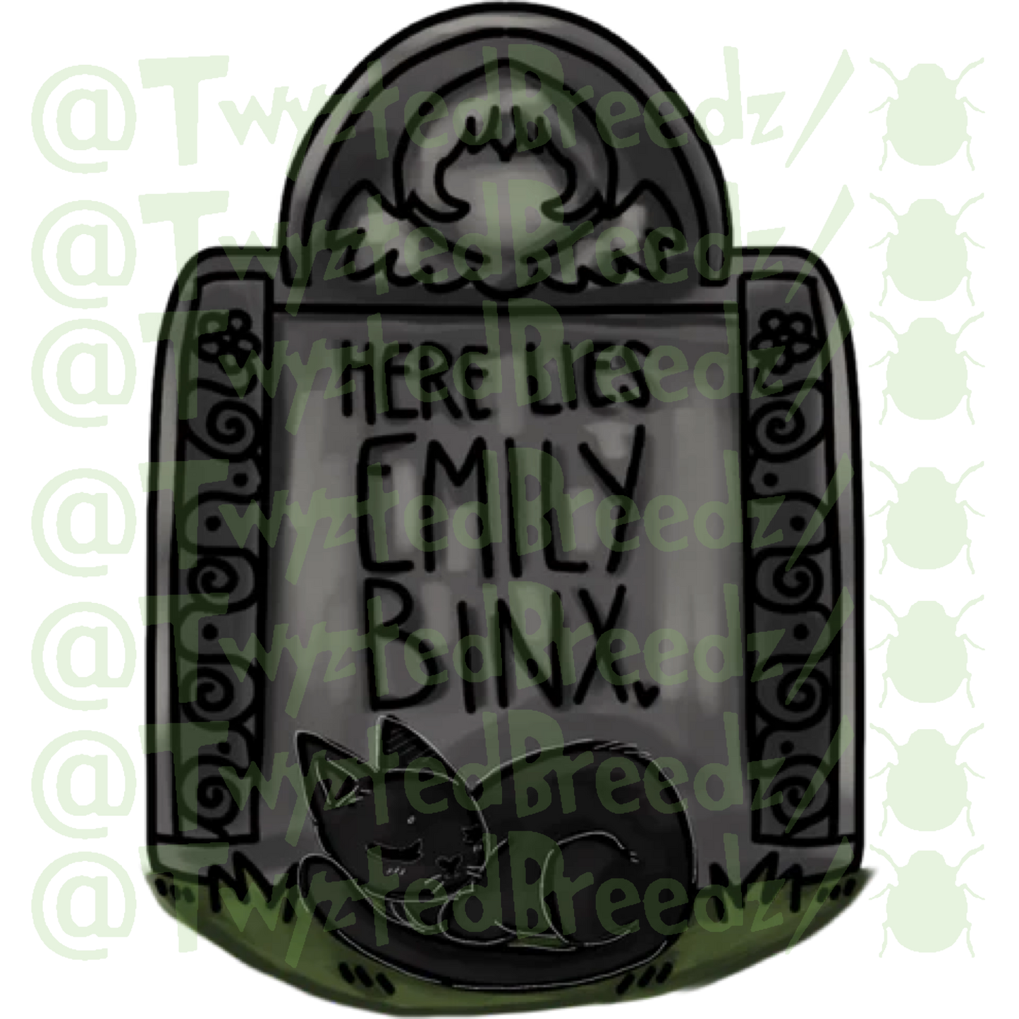 Here Lies Emily Binx Single Sticker