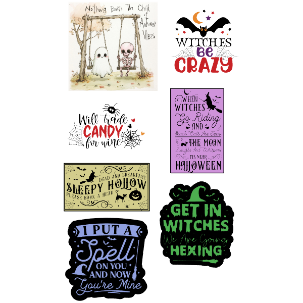 Halloween Sticker Set of  7