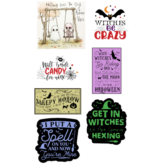 Halloween Sticker Set of  7